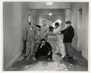 Lot of Five 10 x 8 Glossy Photos From the 1940 Three Stooges Film From Nurse to Worse -- Very Good Plus Condition